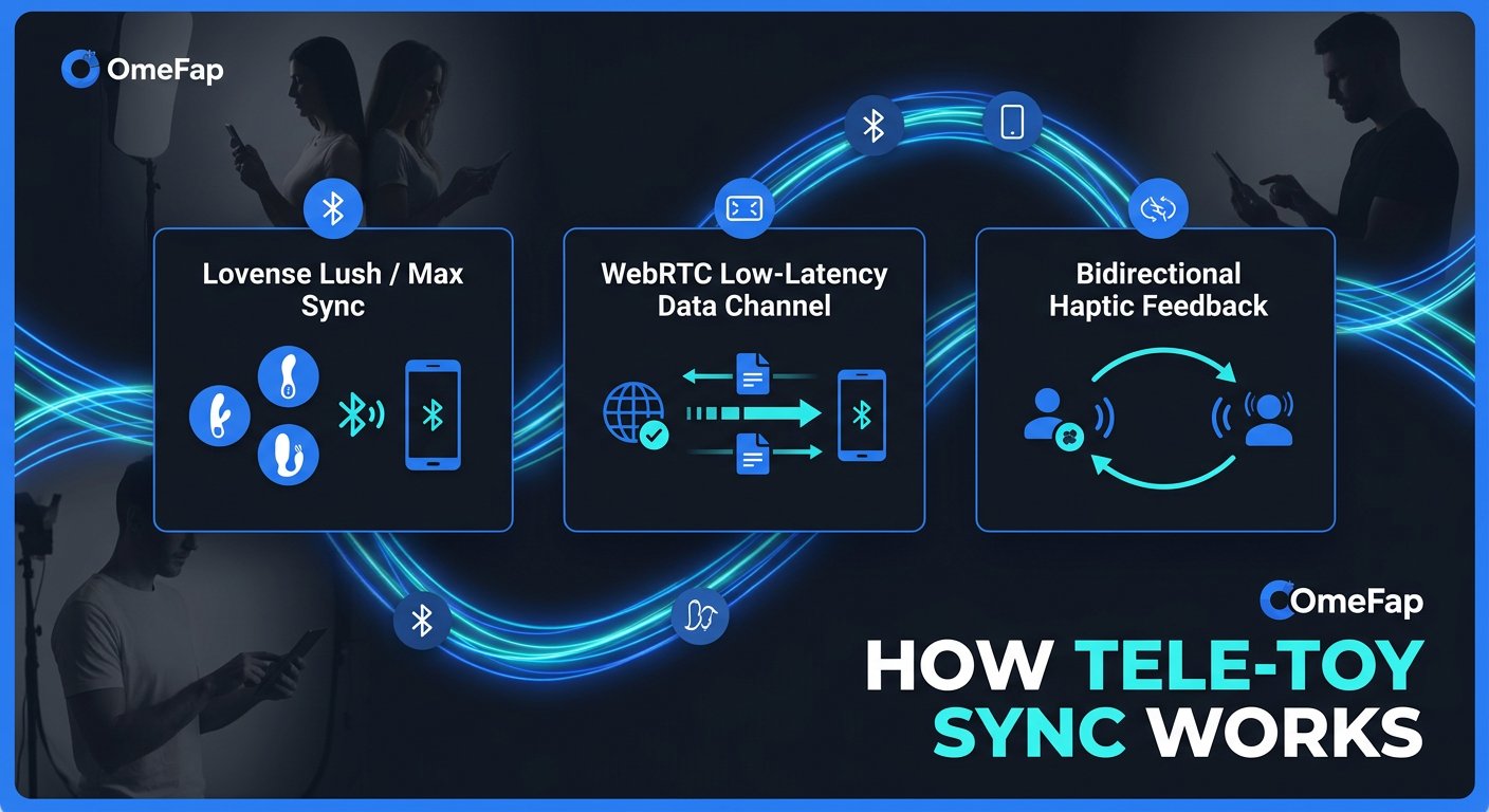 Technical comparison infographic illustrating Bluetooth smart toy synchronization over WebRTC in 2026